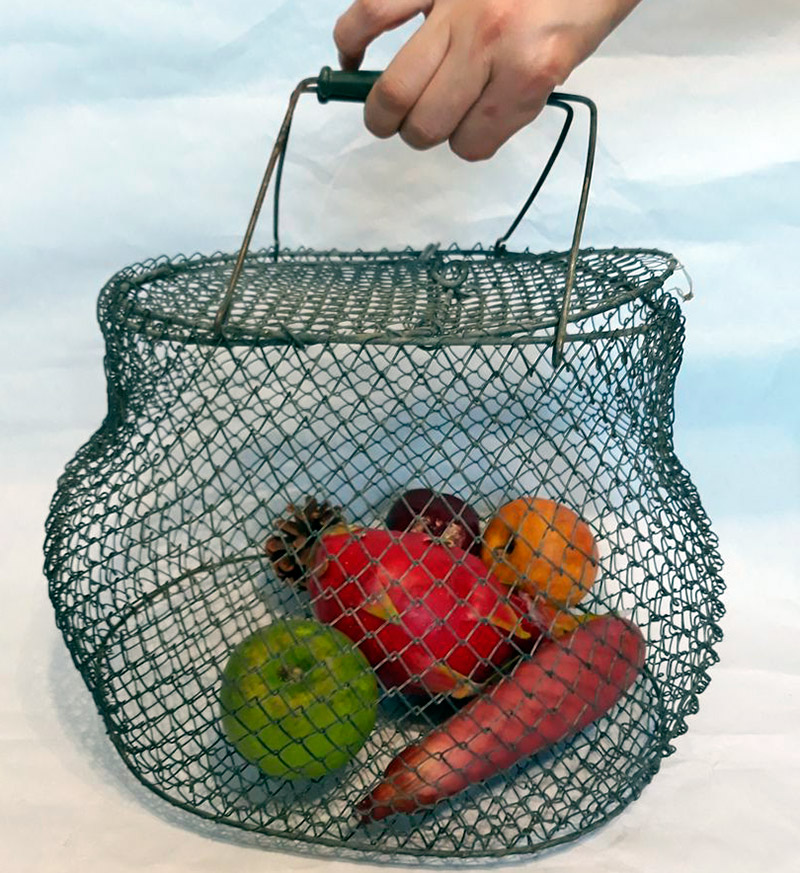 Sacs en maille métallique, comme en URSS - une tendance de la mode