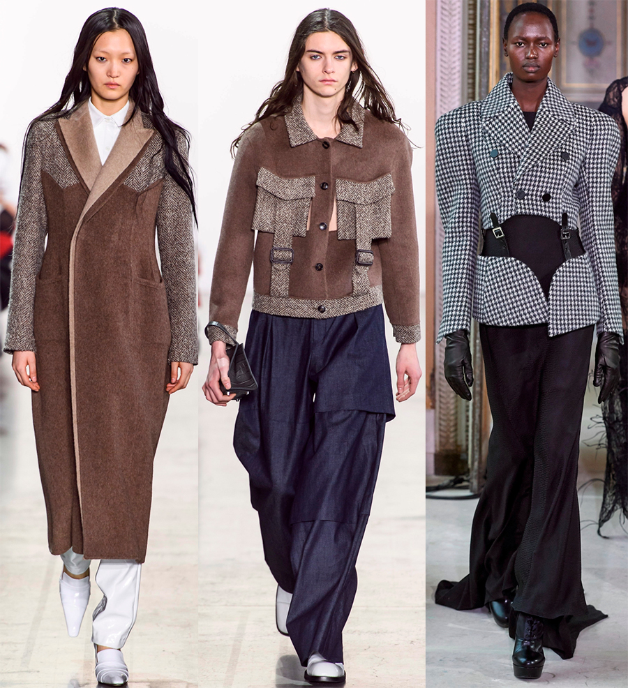 Des vêtements en tweed beaux et confortables pour l'automne-hiver 19-20