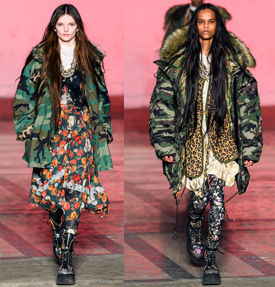 camouflage à la mode féminine