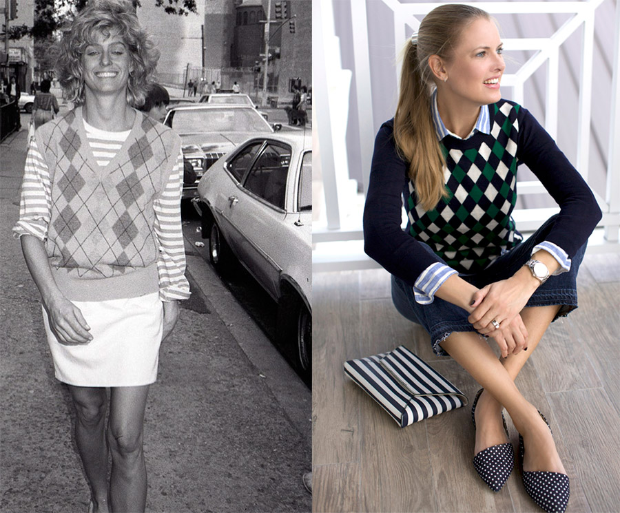 Imprimé Argyle dans la mode féminine