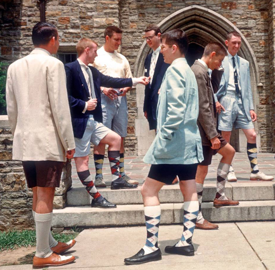 Chaussettes à imprimé losanges