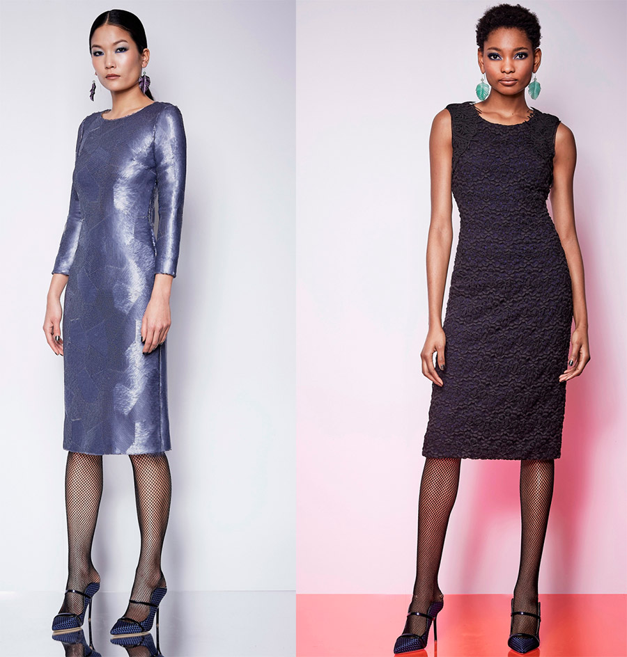 Robes fermées dans le style du minimalisme