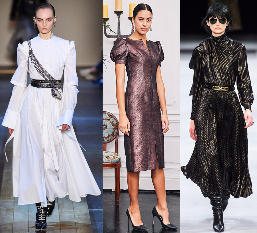 Robes fermées à la mode