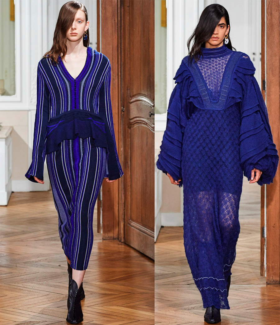 Robes tricotées à la mode