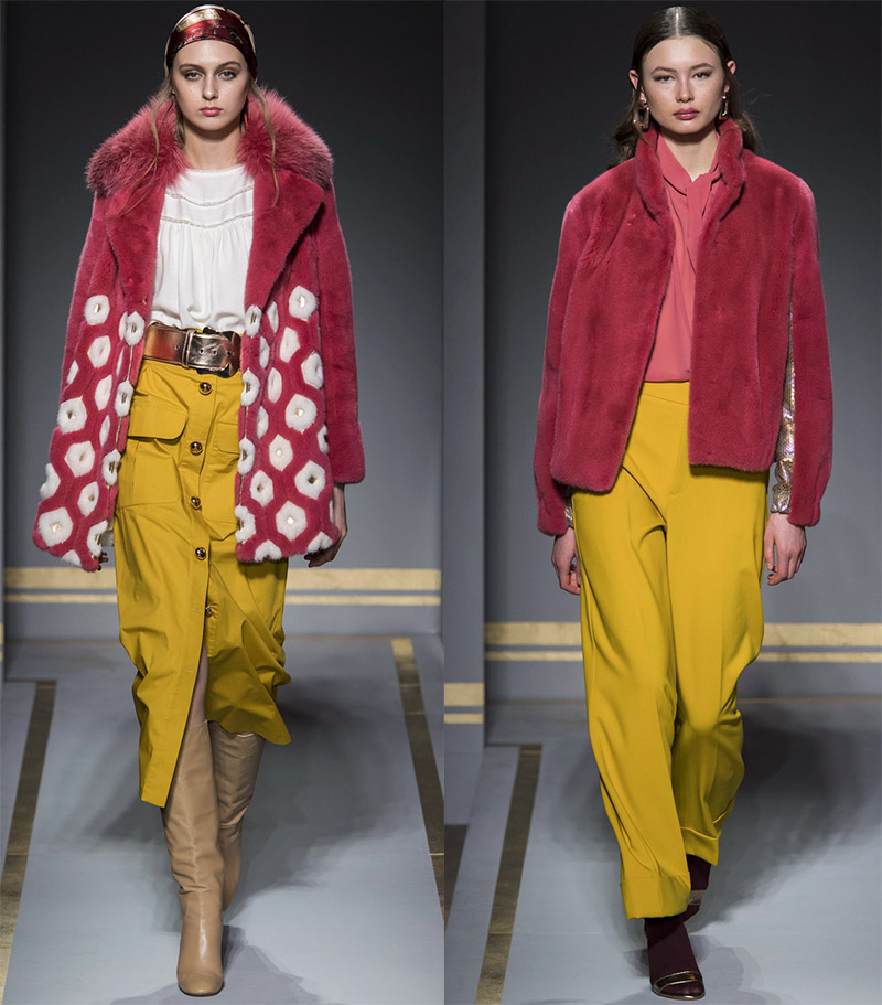 Manteaux de fourrure brillants