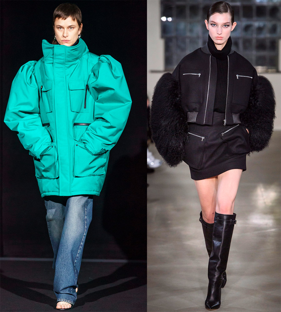 Vestes à manches bouffantes