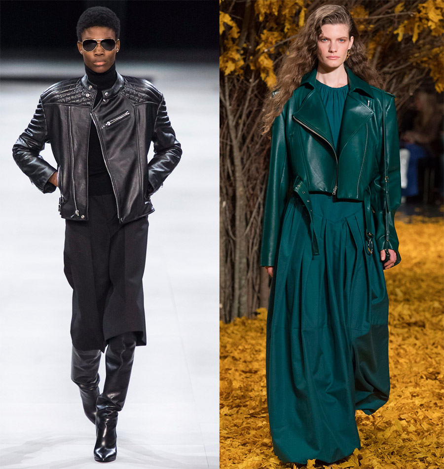 Veste en cuir pour femmes à la mode