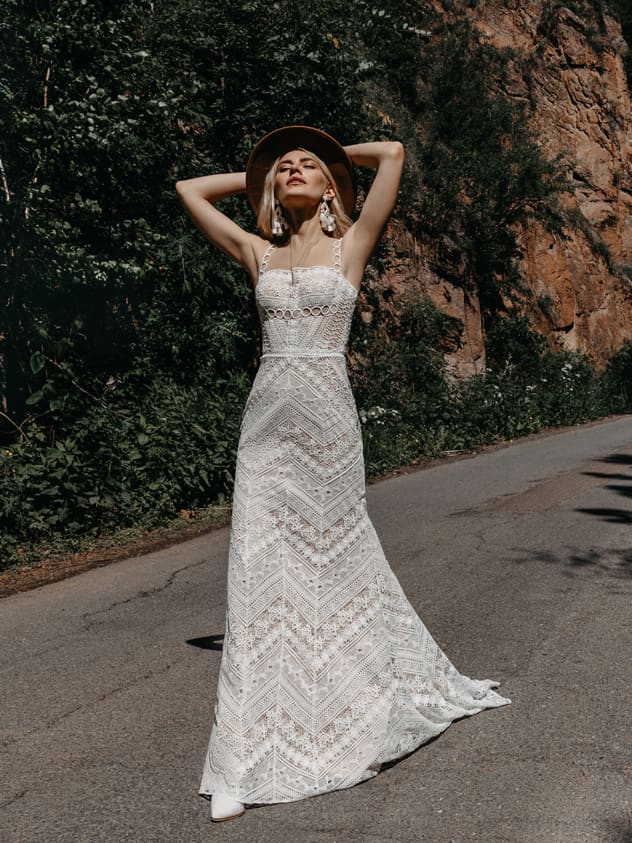 robe de mariée avec dentelle