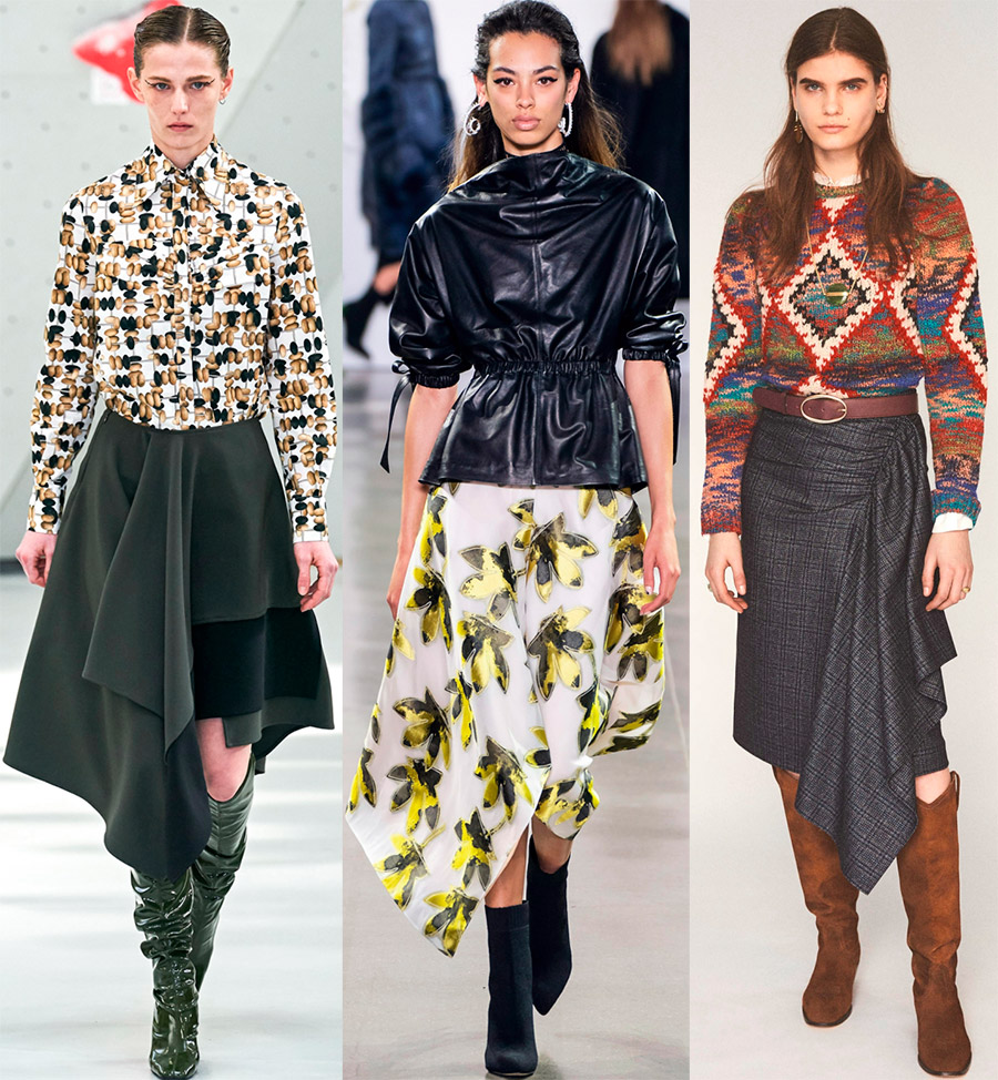 Jupes asymétriques pour filles