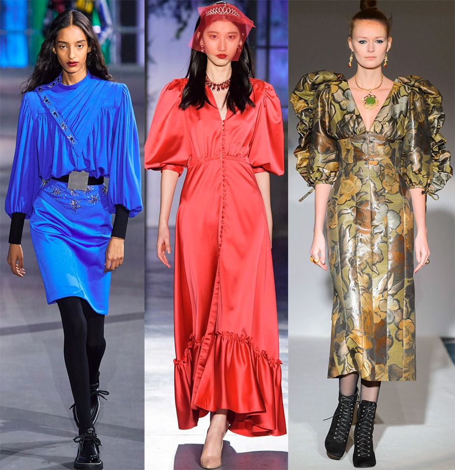 Manches bouffantes à la mode