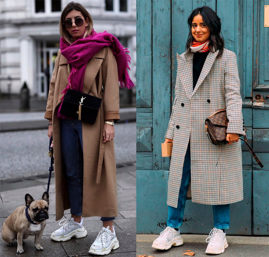 Des baskets avec un jean