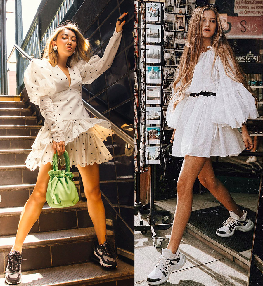 Les baskets dans la garde-robe de la fille moderne