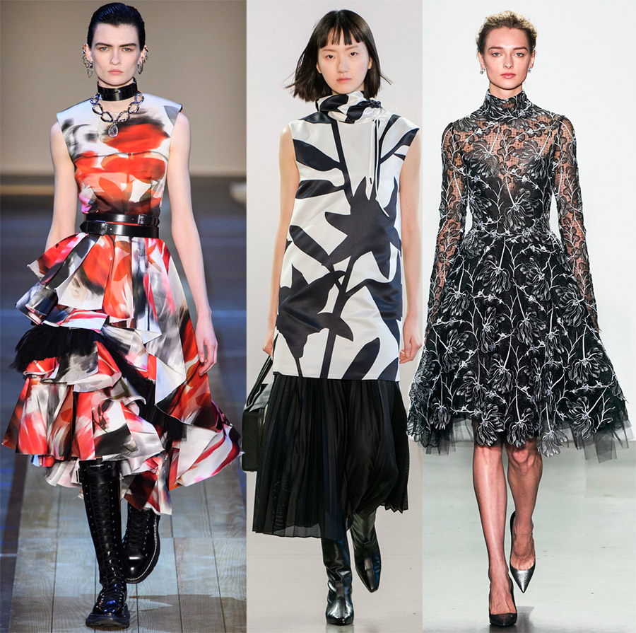 Imprimés à la mode dans les vêtements pour femmes