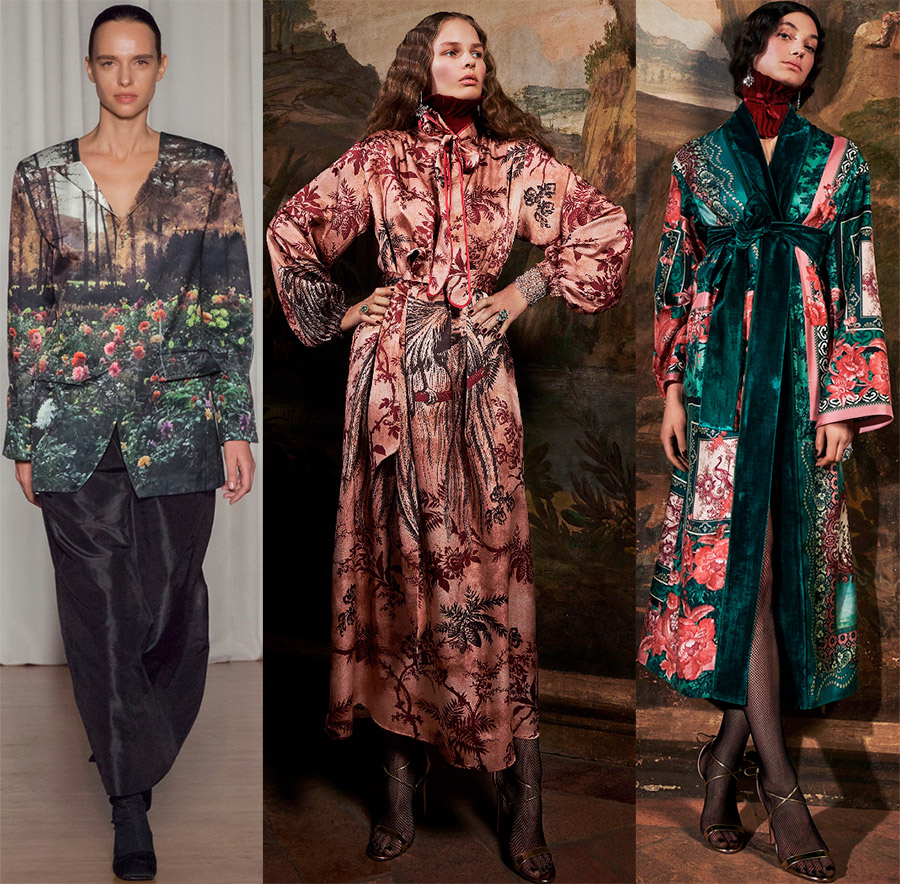 impressions de paysage à la mode