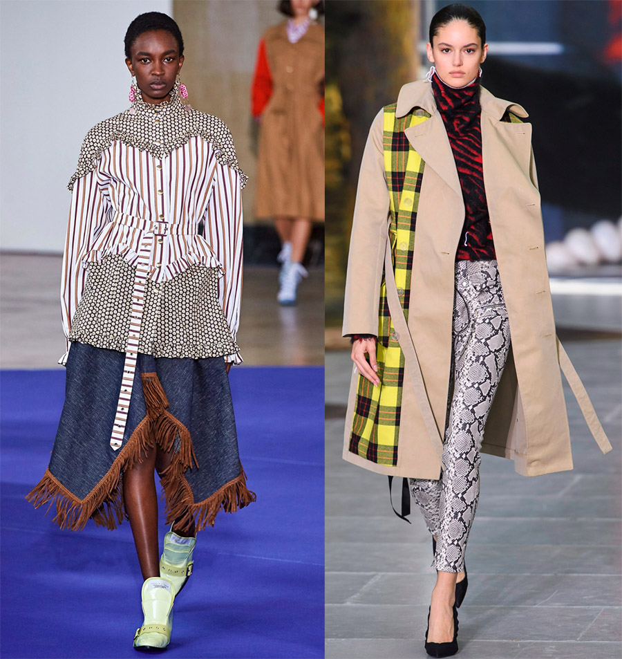 Imprimés à la mode dans les vêtements pour femmes