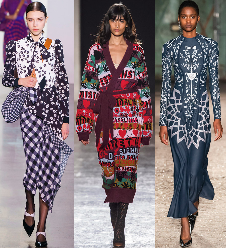 Imprimés à la mode dans les vêtements pour femmes