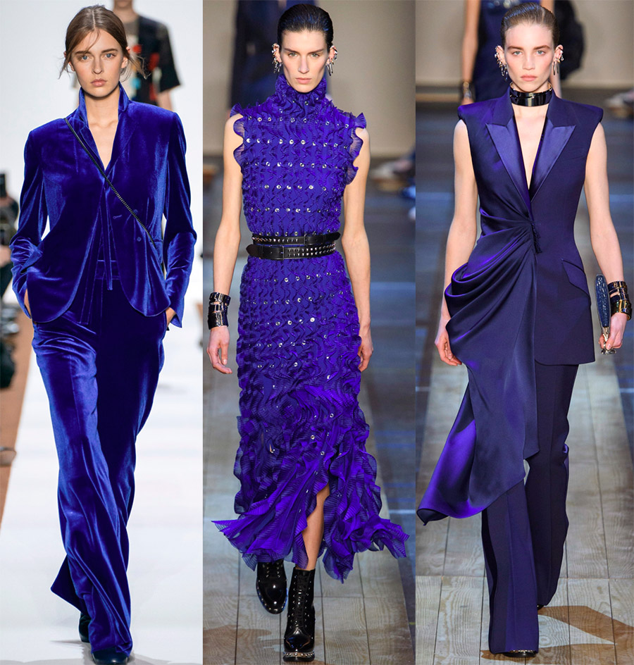 Le bleu dans les vêtements