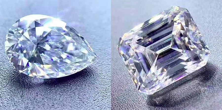 Cristaux de pierre de moissanite