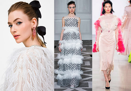 Images luxueuses avec des plumes pour le nouvel an