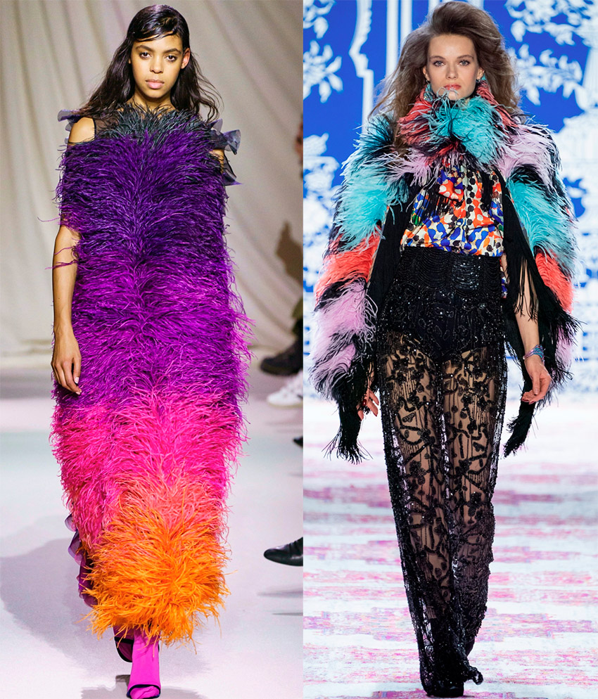 Images luxueuses avec des plumes pour le nouvel an