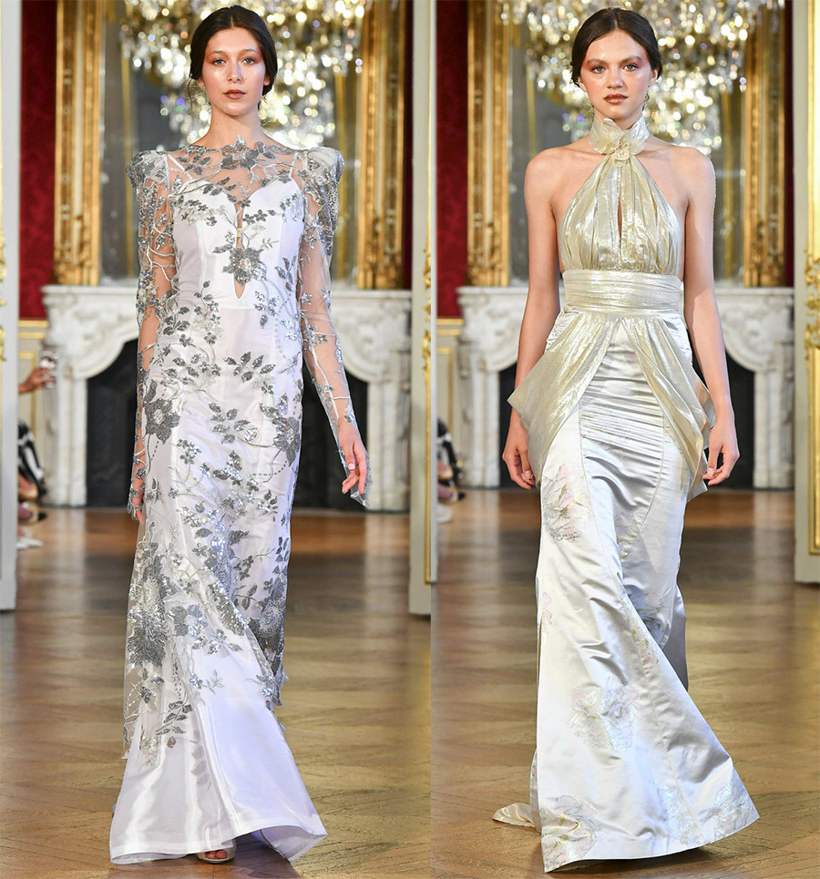 Robe blanche pour le nouvel an