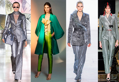 Costume pantalon pour le Nouvel An - images à la mode et élégantes