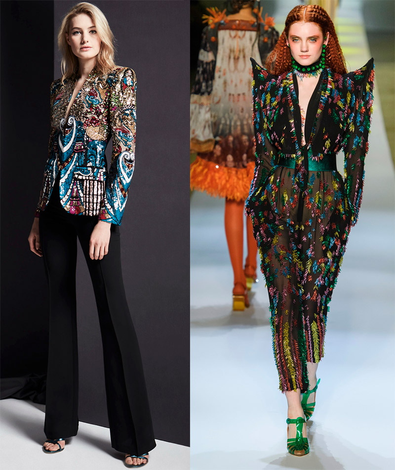 Costumes pantalons à la mode