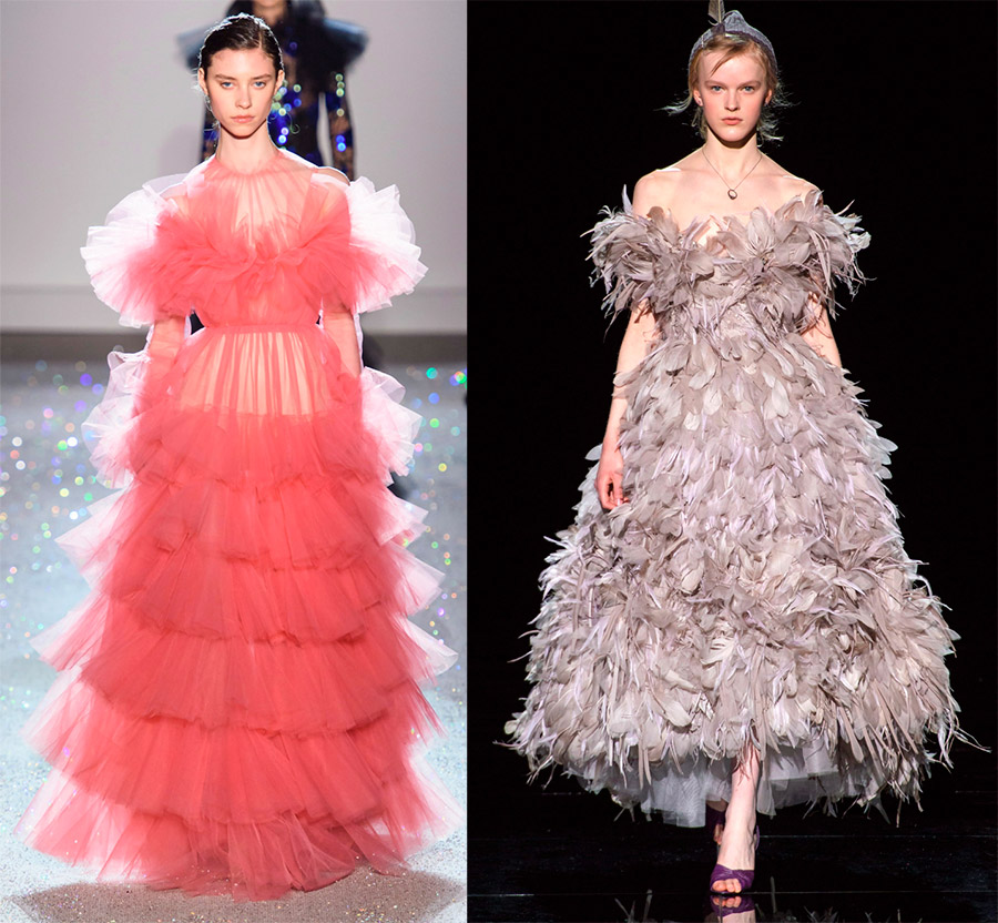 Longues robes de bal luxuriantes