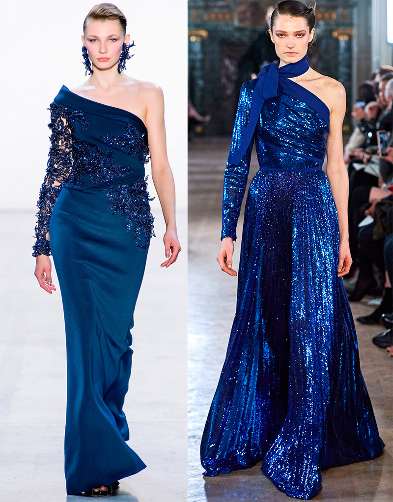 Photos de robes de soirée bleues