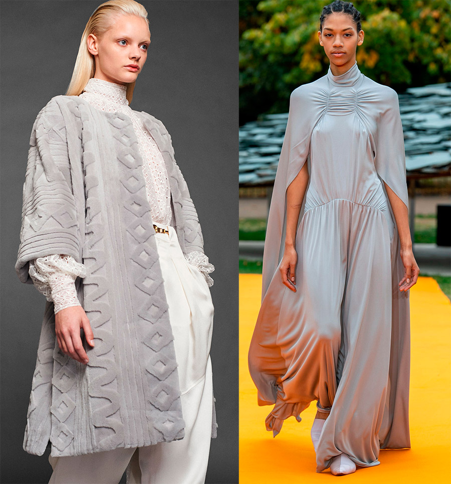 Nuances à la mode dans les vêtements