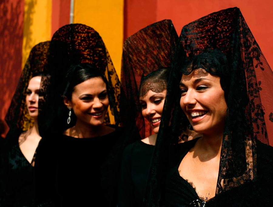 Dentelle Mantilla et Painete