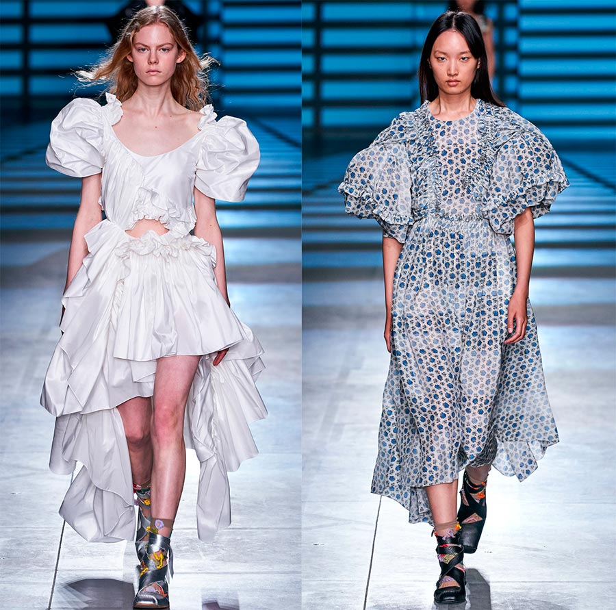 Robes à manches bouffantes