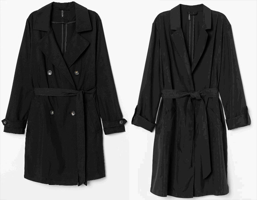 Trench noir pour le printemps 2026