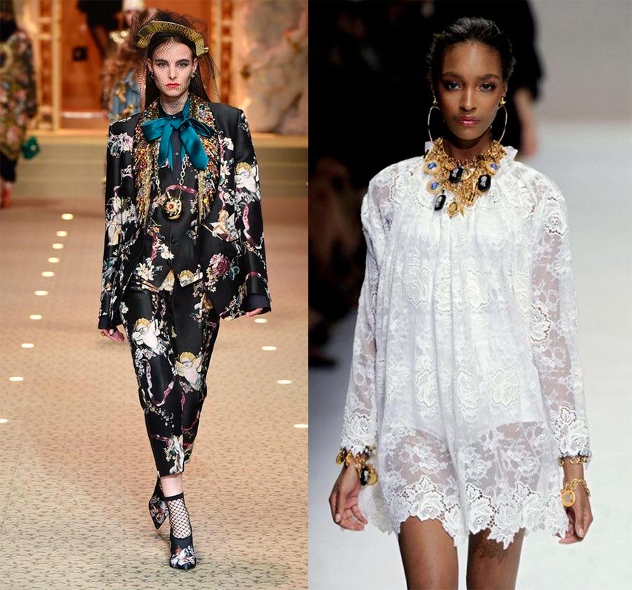 Robes et autres tenues dans le style du néo-romantisme