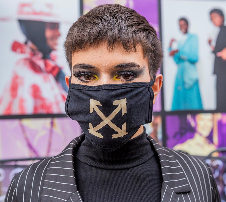 Masques faciaux à la mode