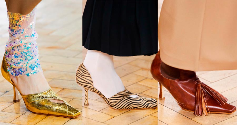 Chaussures à bout carré