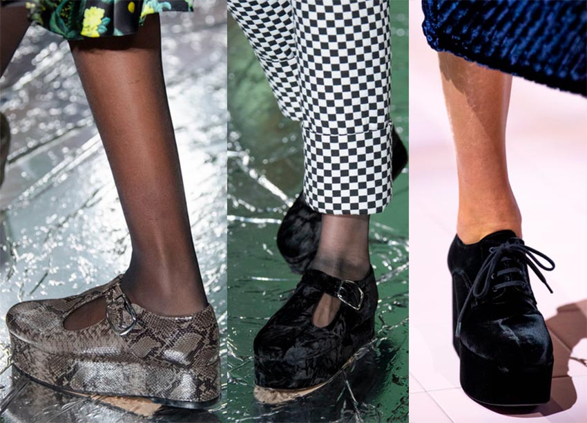 Chaussures à semelles compensées