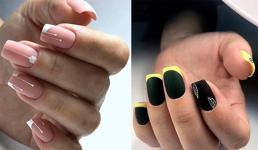 Manucure française mate