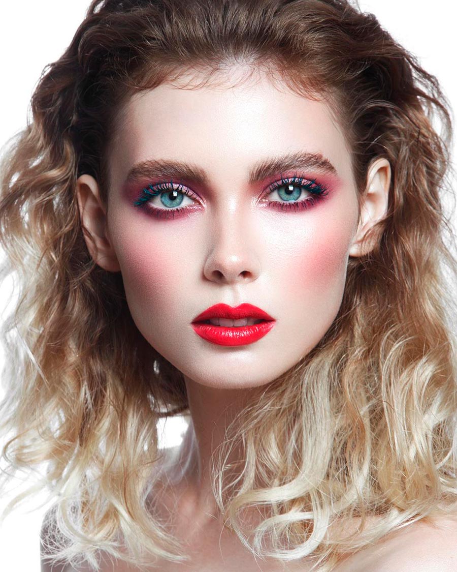 maquillage de mode des années 90