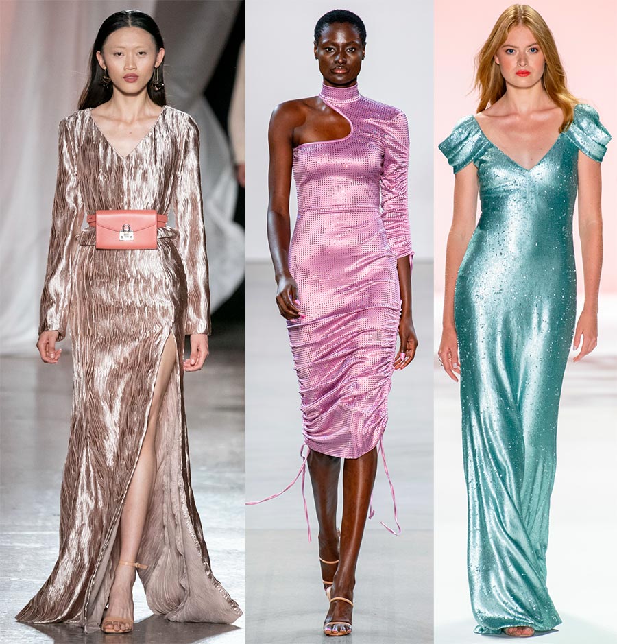 De belles robes brillantes