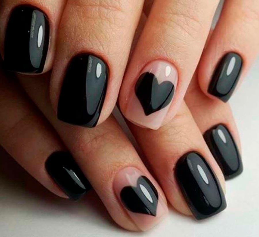 Conception d'ongles noirs
