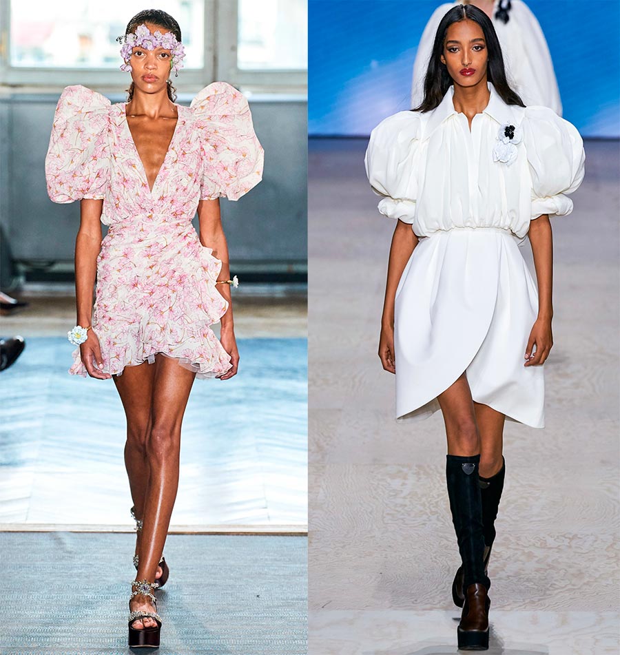 Robes à manches bouffantes