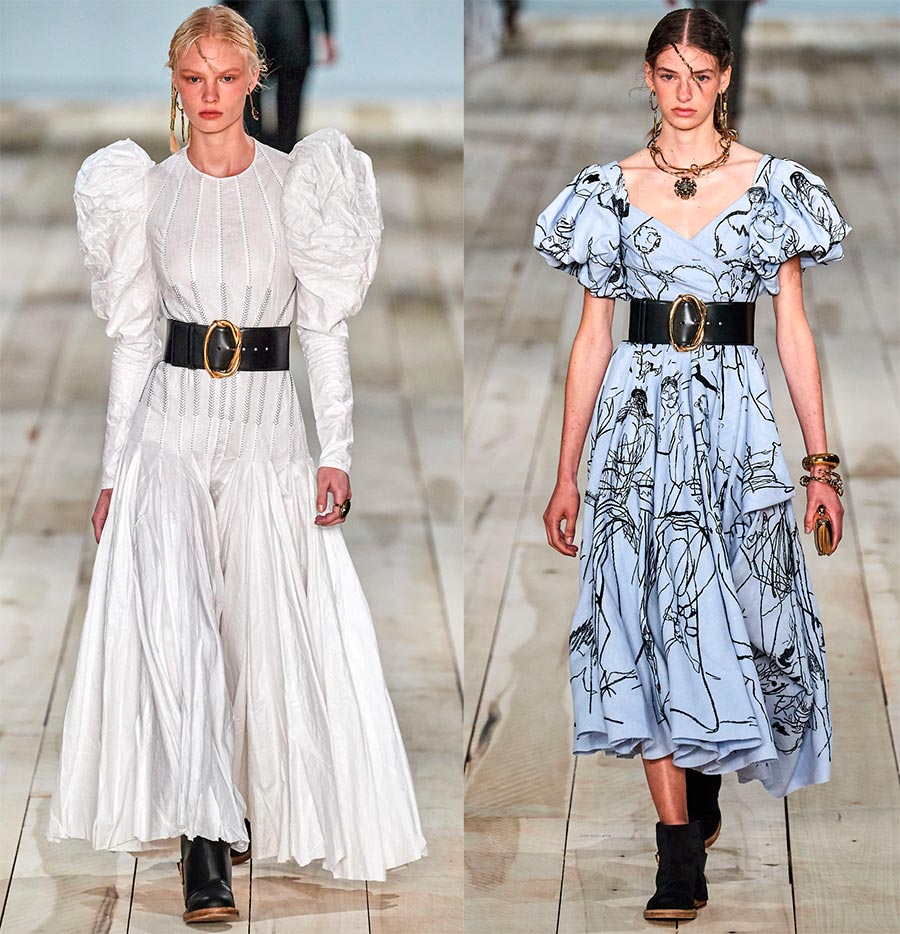 Robes à manches bouffantes