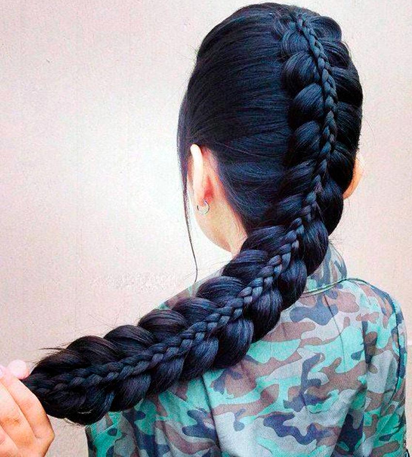 Tresse cheveux longs
