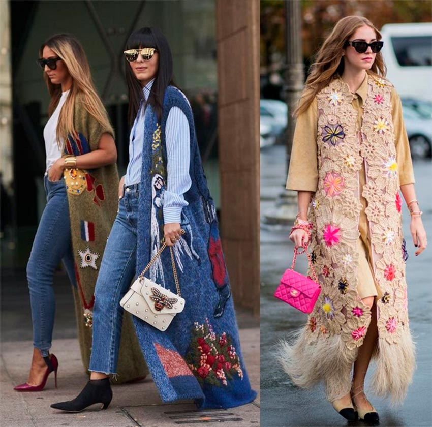 De beaux gilets à la mode