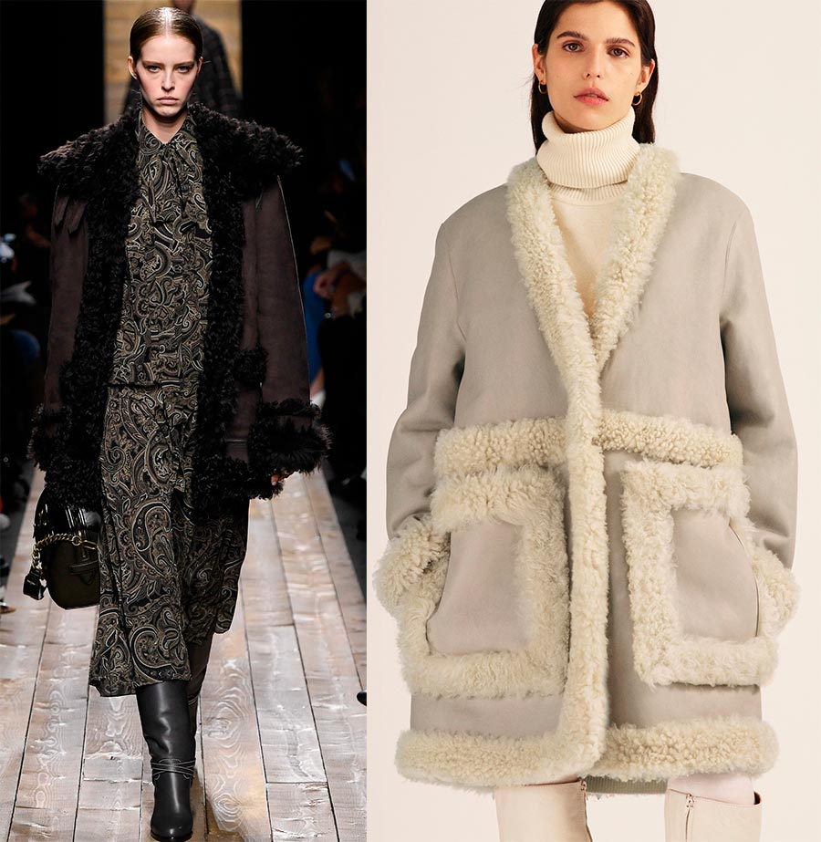 Manteaux de fourrure courts à la mode