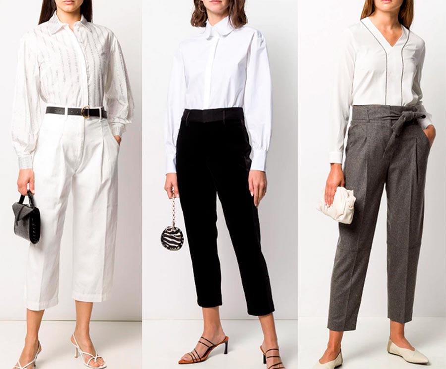 Chemisiers et chemises blancs à la mode