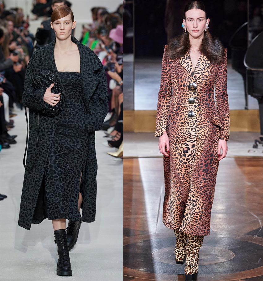 Manteau imprimé animal