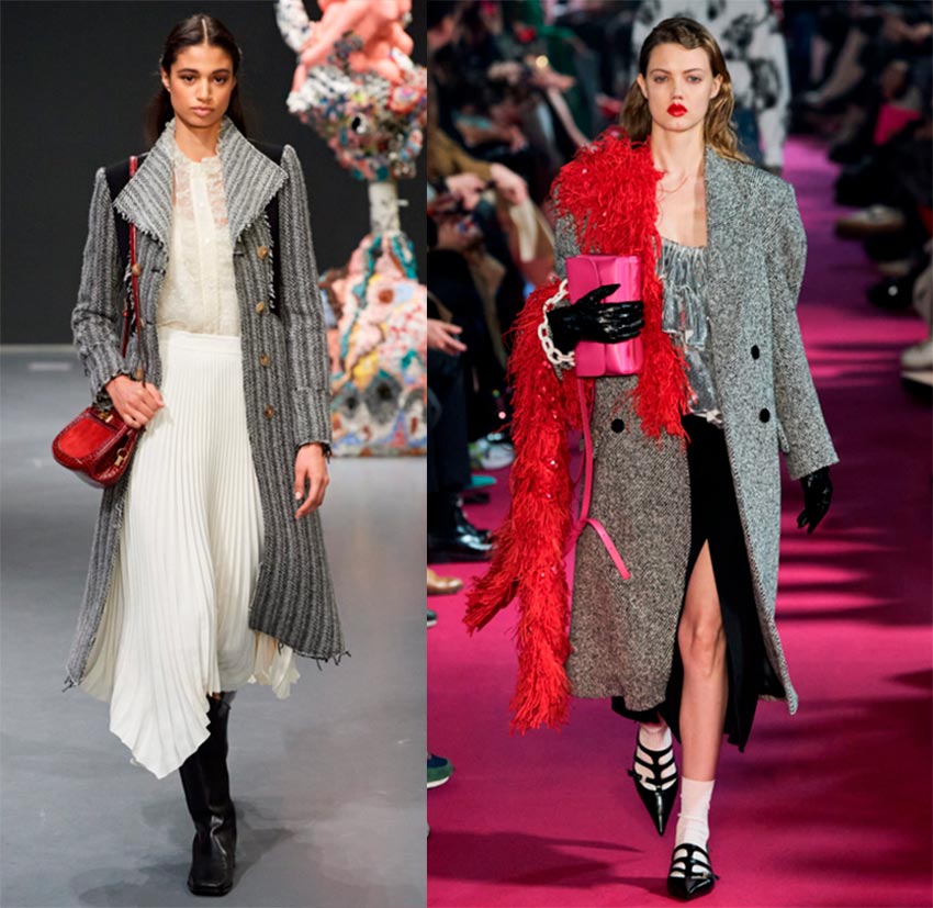 manteaux gris à la mode