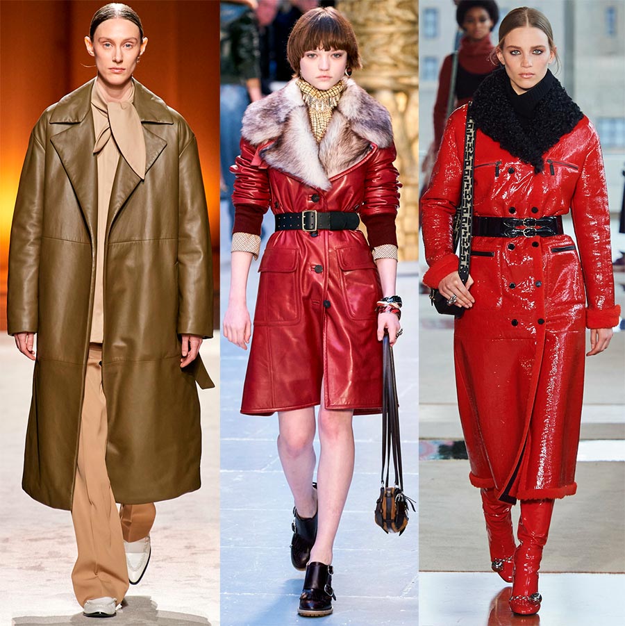 Vêtements d'extérieur en cuir